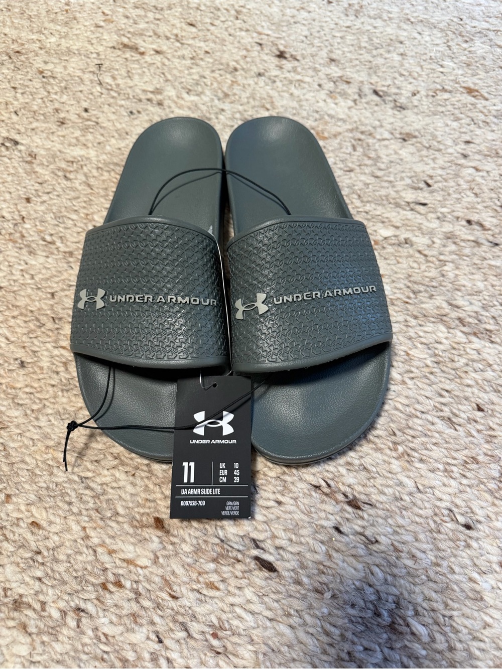 Under Armour Men's Grey Slide Sandals